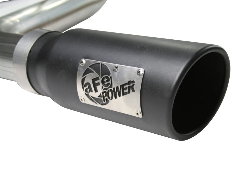 aFe MACHForce XP Exhaust Cat-Back SS-409 07-09 Toyota Tundra V8-5.7L w/ Black Tip - 49-46006-B