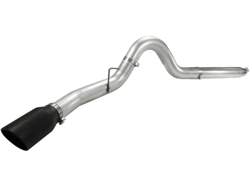 aFe Atlas 5in DPF-Back Aluminized Steel Exh Sys, Ford Diesel Trucks 08-10 V8-6.4L (td) Black tip - 49-03054-B