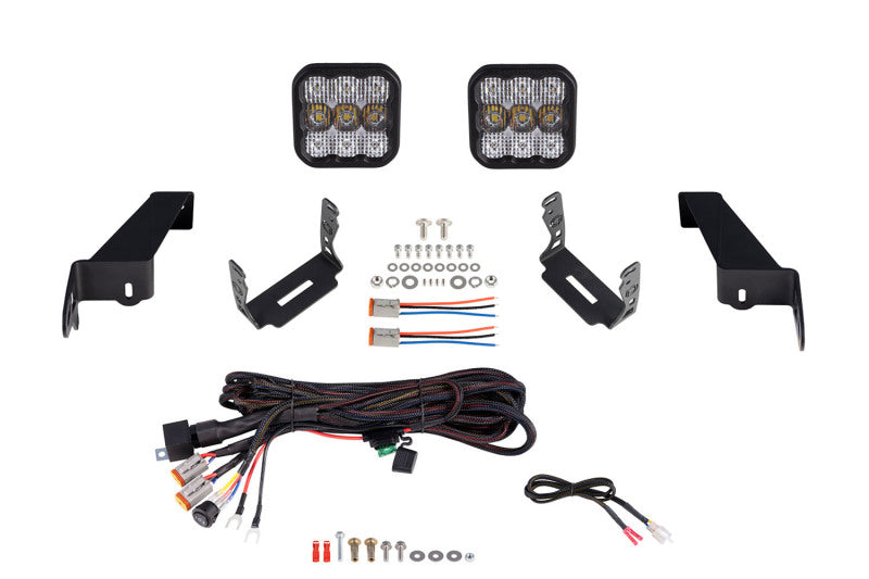 Diode Dynamics Jeep JL SS5 CrossLink Bumper Lightbar Kit Pro Combo - DD7279