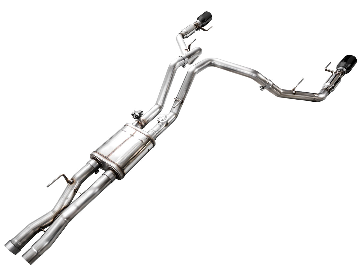 AWE Gen 3 Ford Raptor SwitchPath Exhaust  - Diamond Black Tips - 3025-33356