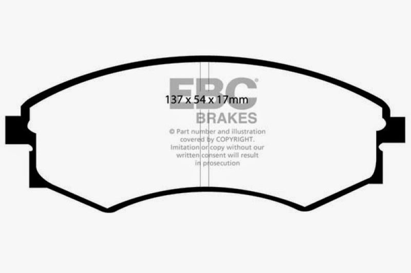 EBC 92-95 Hyundai Elantra 1.6 Ultimax2 Front Brake Pads - UD449