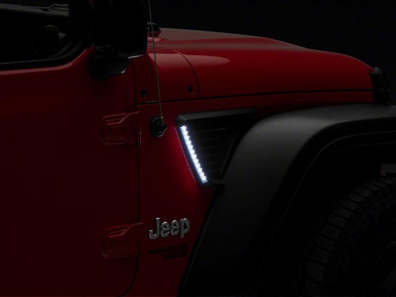Raxiom 18-23 Jeep Wrangler JL LED Fender Vent Lighting w/ DRL and Turn Signal - J177414