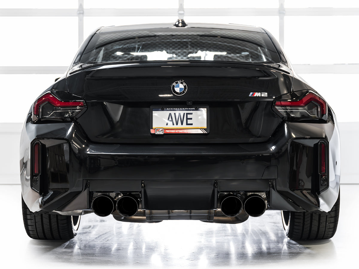 AWE Tuning 23-24 BMW G87 M2 Track Edition Exhaust - Diamond Black Tips - 3020-43487