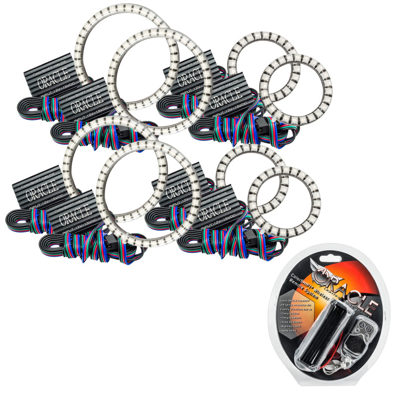 Oracle Vector Jeep Wrangler JK Grille Halo Kit - ColorSHIFT SEE WARRANTY - 5835-330