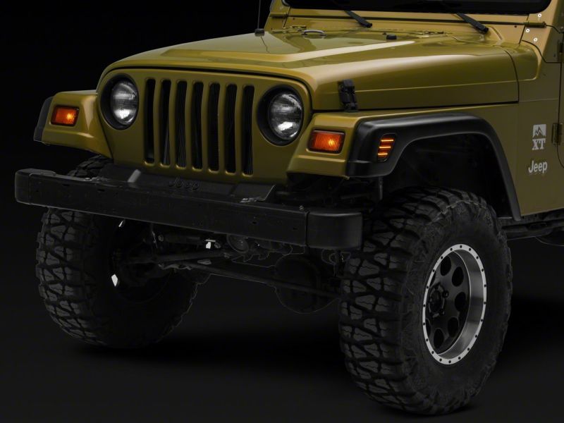 Raxiom 97-06 Jeep Wrangler TJ Axial Series LED Side Marker Lamps- Smoked - J166834