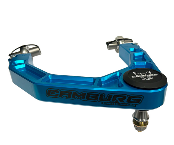 Camburg Ford Raptor 17-23 KINETIK V2 Performance Billet Uniball Upper Arms (King Blue) - CAM-110233-BLU for 2017-2025 Ford F 