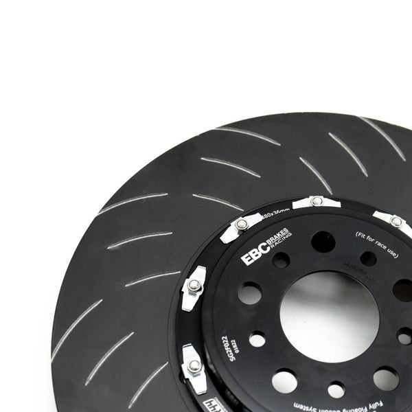 EBC Racing 11-21 Jeep Grand Cherokee 6.4L / 2018+ Dodge Durango SRT 2 Piece SG Racing Front Rotors - SG2FC7597 by EBC - front