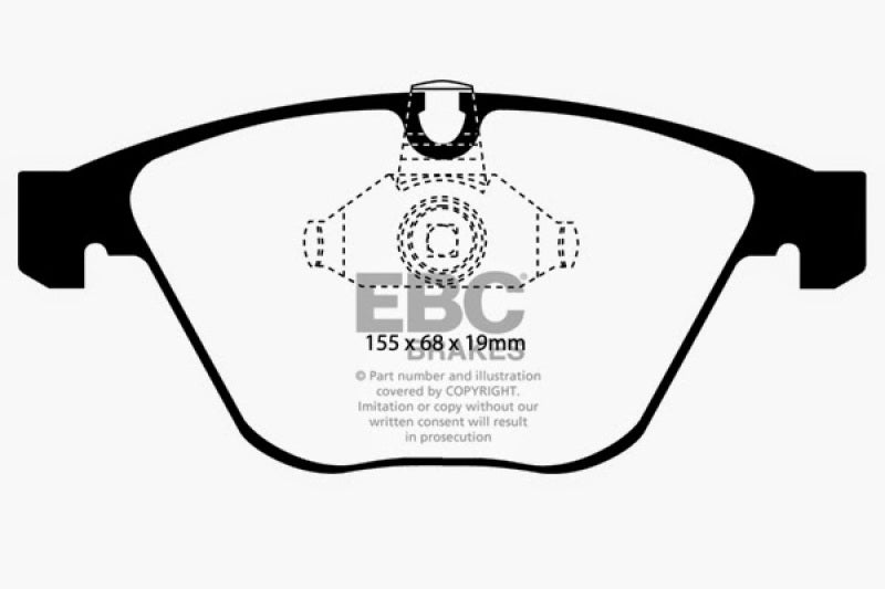 EBC 11-12 BMW 1M Coupe 3.0 Twin Turbo Greenstuff Front Brake Pads - DP21449