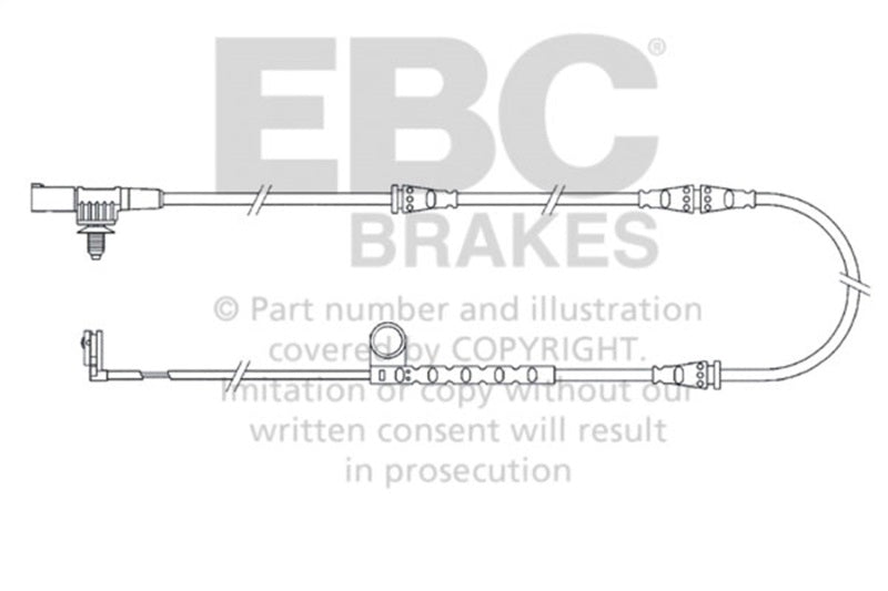 EBC 2005-2006 Land Rover Range Rover Sport 4.2L Supercharged Front Wear Leads - EFA125