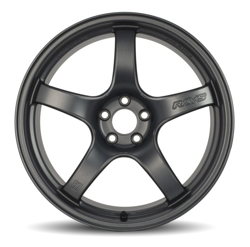 Gram Lights 57CR 18x8.5 +37 5-108 Glossy Gray Wheel - WGCRV37RAG