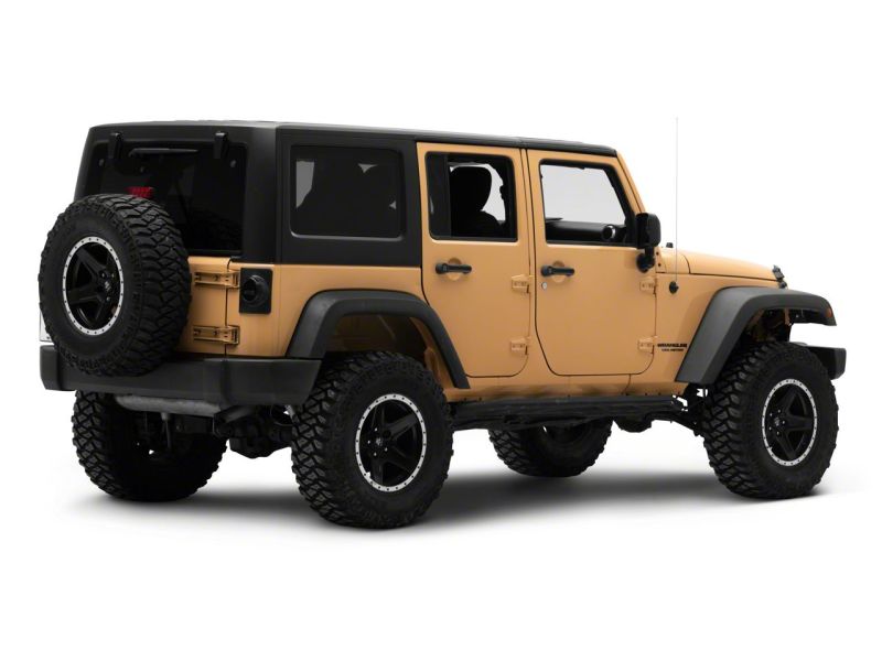 Raxiom 07-18 Jeep Wrangler JK Axial Series Halo LED Tail Lights- Blk Housing (Clear Lens) - J164240