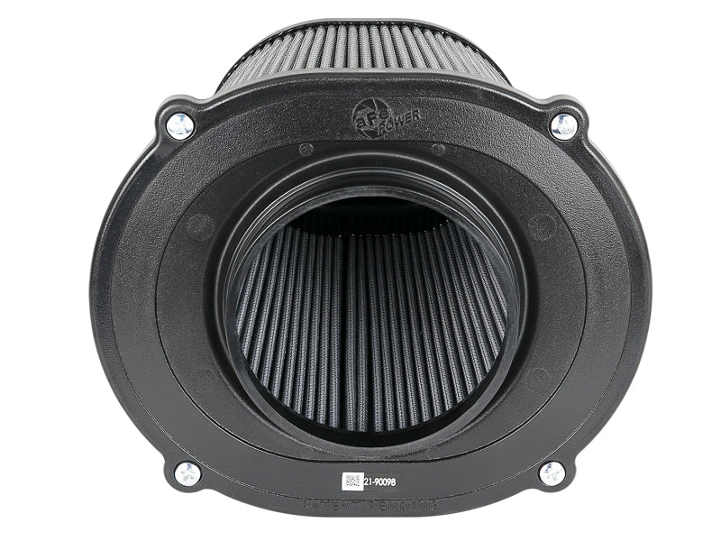 aFe Quantum Pro DRY S Air Filter Flat Top - 5in Flange x 9in Height - 21-90098