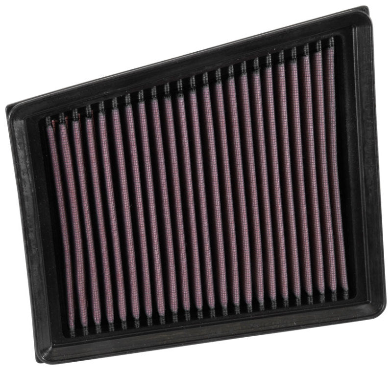 K&N 2016 Renault Megane IV L4-1.5L DSL Replacement Drop In Air Filter - 33-3057 by K&N Engineering - angle view