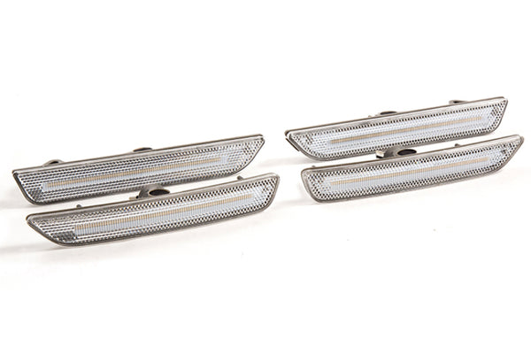 Diode Dynamics Mustang 2010 LED Sidemarkers Clear Set - DD5058 for 2010-2014 Ford Mustang - front view