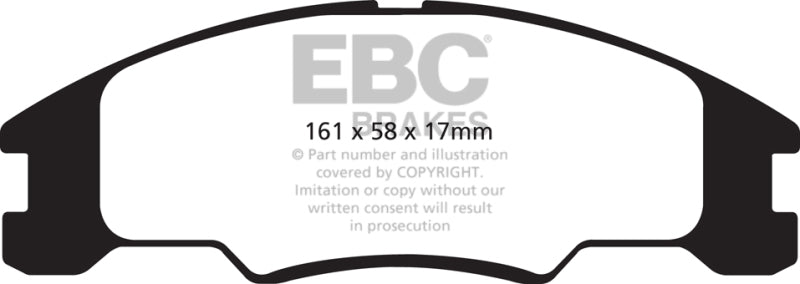 EBC 10-11 Ford Focus 1.6 Greenstuff Front Brake Pads - DP21822