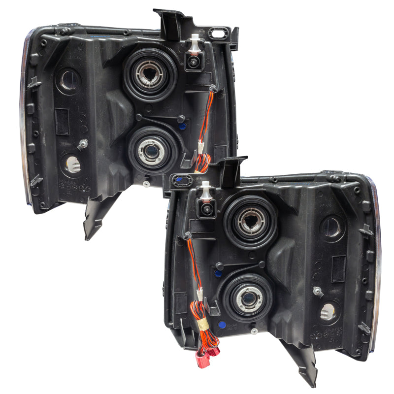 Oracle Lighting 07-13 Chevrolet Silverado Assembled Halo Headlights Round Style -Green SEE WARRANTY - 7105-004