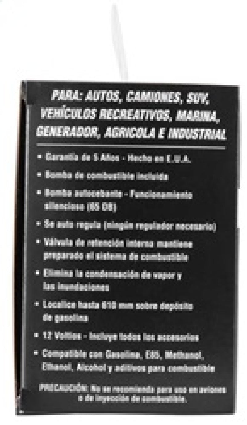 K&amp;N Performance Electric Fuel Pump 1-2 PSI - 81-0400