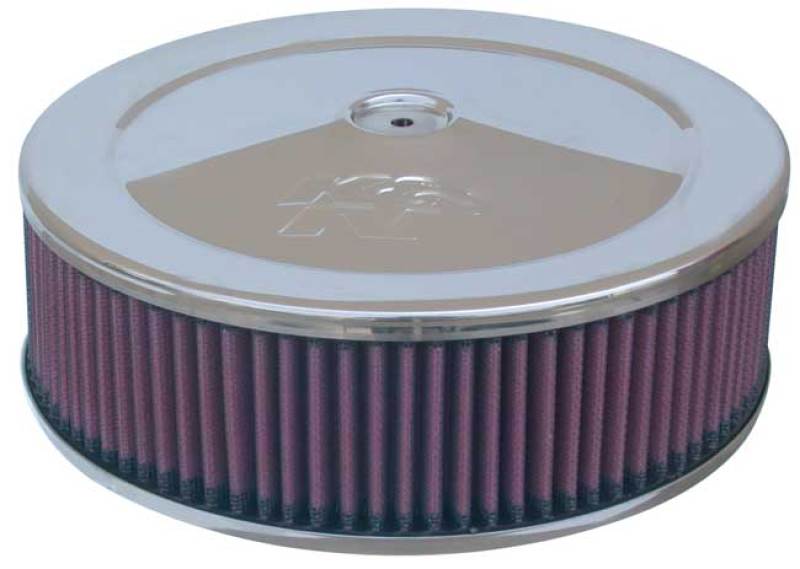 K&N Marine Engine Flame Arrestor 5-1/8in Flange / 8in ID x 9in OD / 5in Height - 59-3370 by K&N Engineering - front view