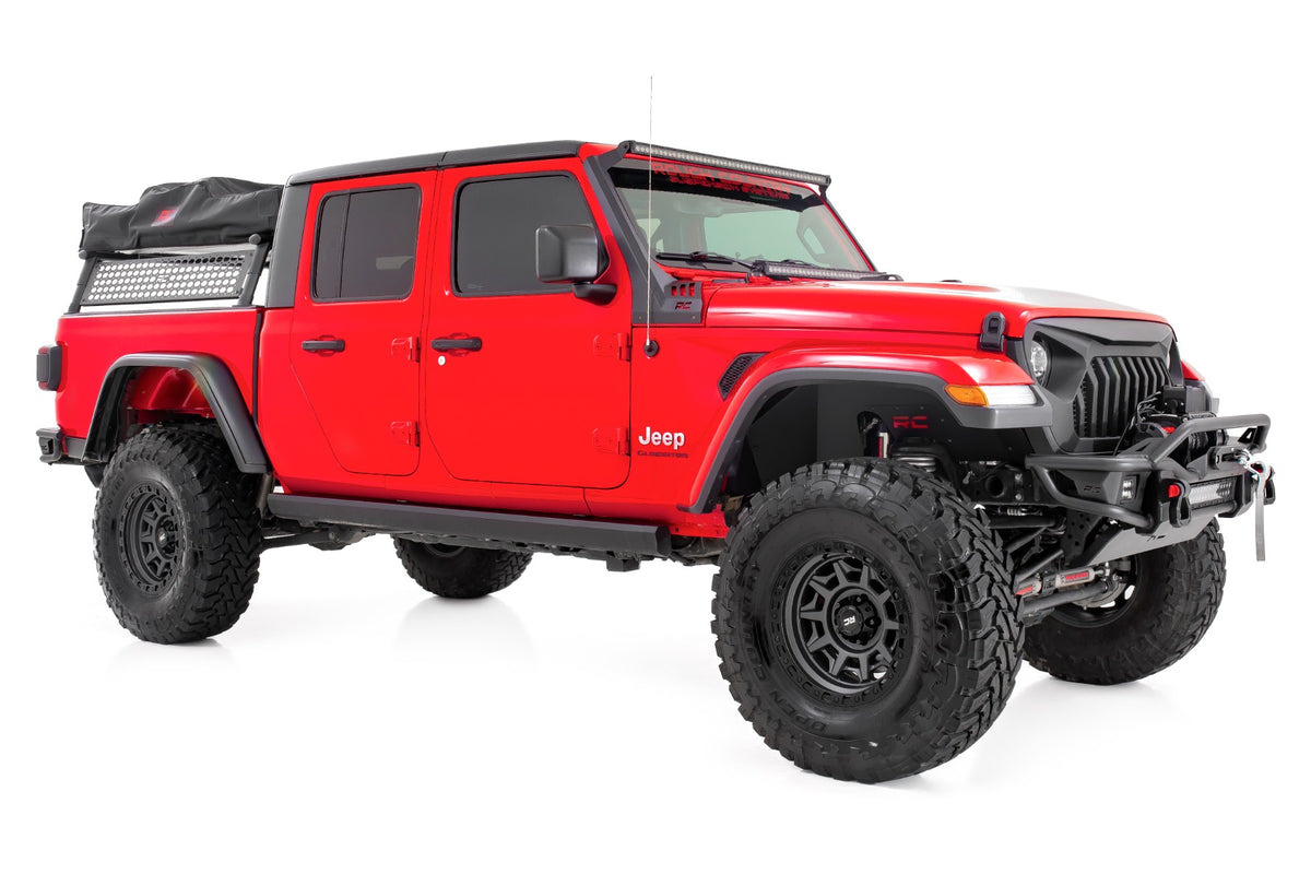 Rough Country - Bed Rack - Half Rack - Aluminum - Jeep Gladiator JT 4WD (2020-2025) - 10644 for 2020-2024 Jeep Gladiator - in