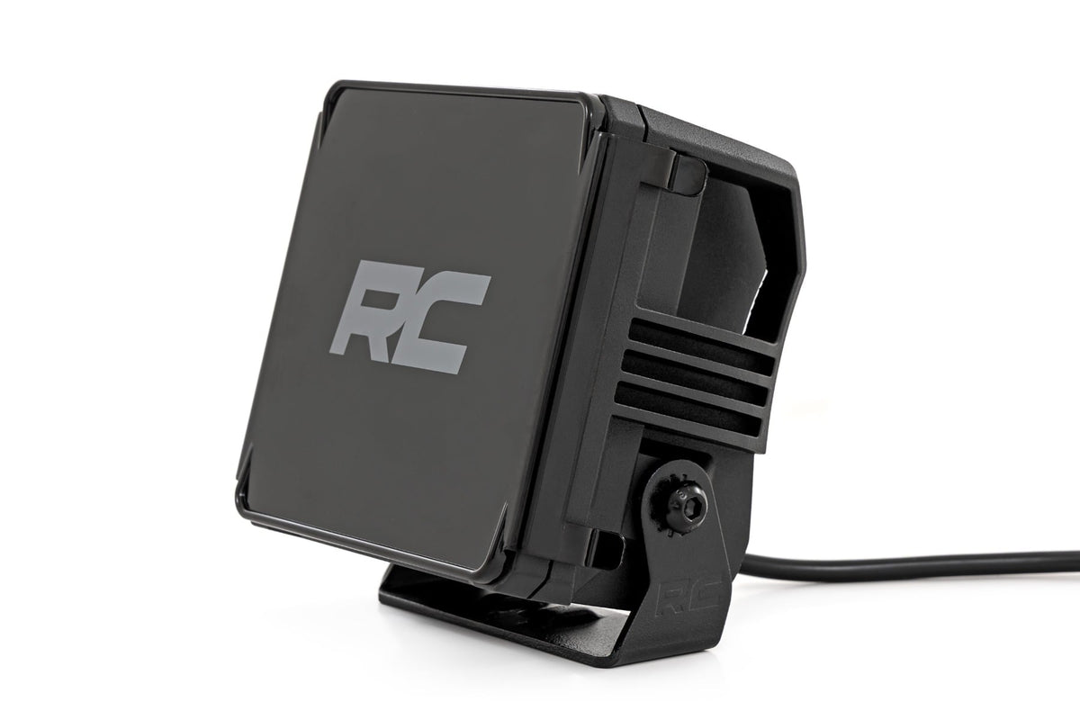 Rough Country - 4 Inch LED Amber Light Pods - Square - Amber DRL - Pair - 70905ADRL by Rough Country - detail view