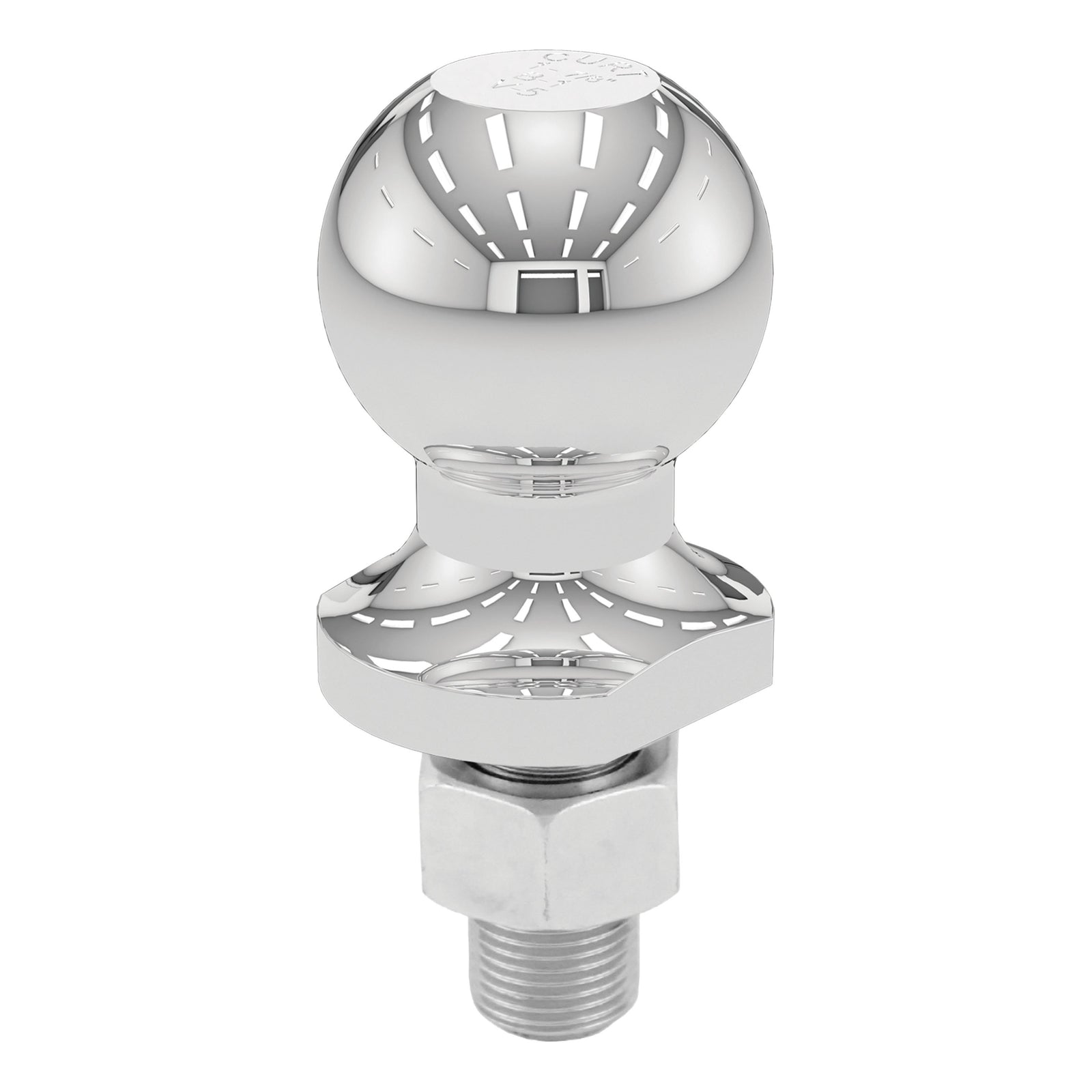 CURT 40001 Chrome Trailer Hitch Ball, 2,000 lbs, 1-7/8-Inch Diameter, 3/4 x 1-5/8-Inch Shank