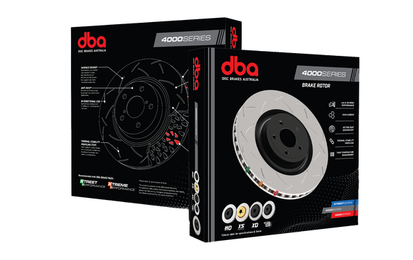 DBA 90-01 Integra Front Drilled & Slotted 4000 Series Rotor (4 Lug Only) - DBA4474XS