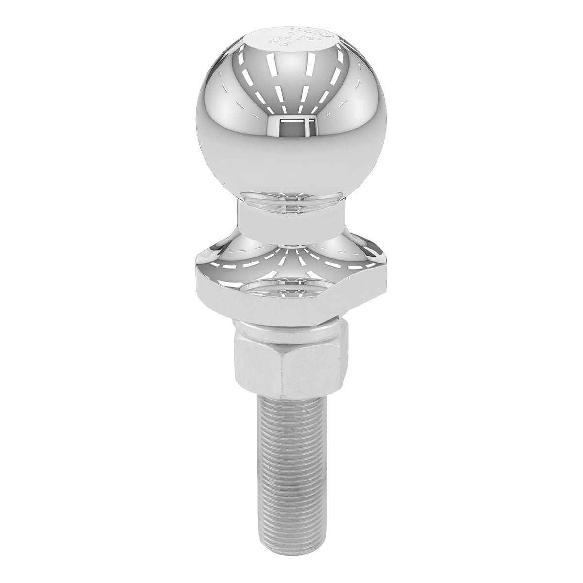 CURT 40016 Chrome Trailer Hitch Ball, 2,000 lbs, 1-7/8-Inch Diameter, 3/4 x 3-Inch Shank
