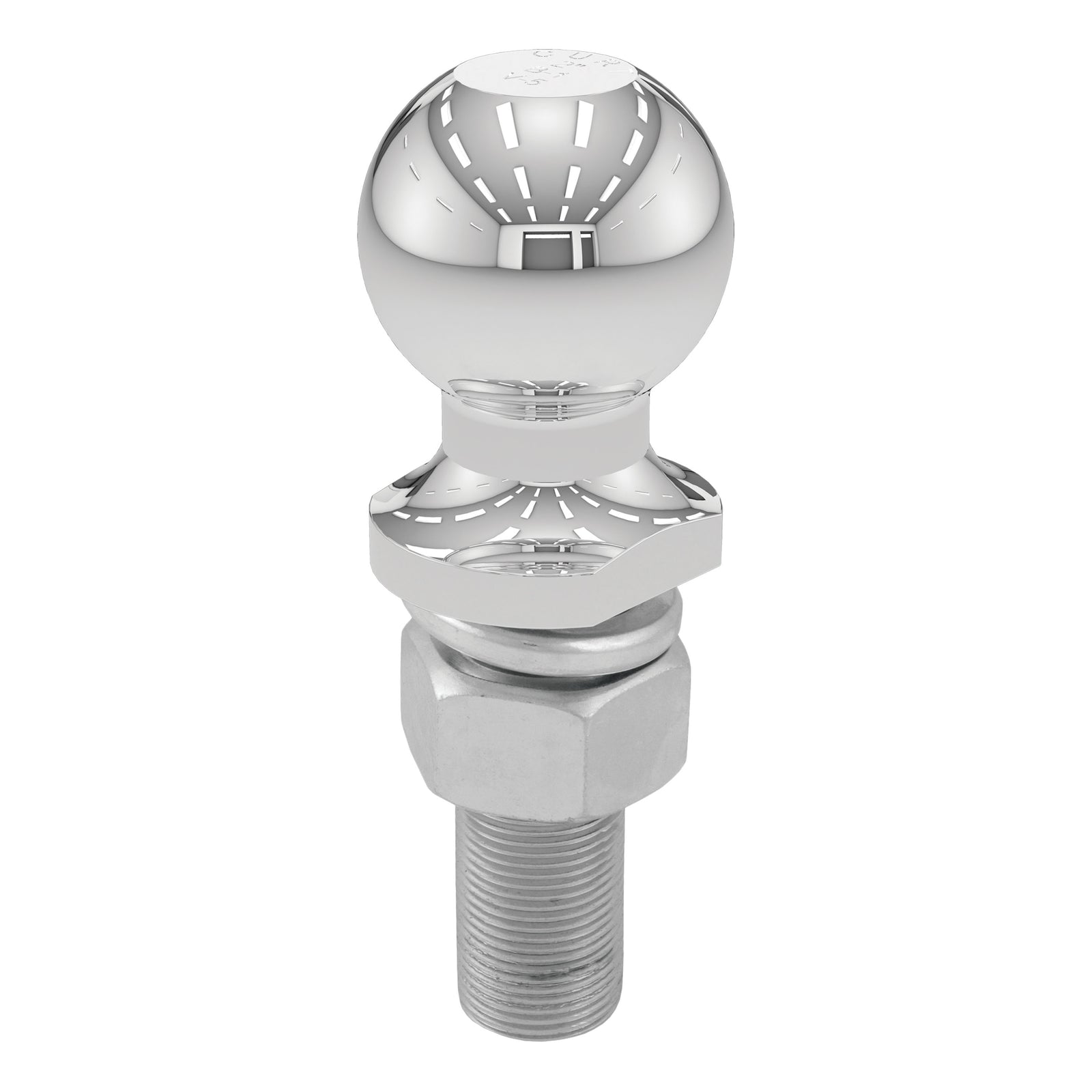 CURT 40020 Chrome Trailer Hitch Ball, 6,000 lbs, 2-Inch Diameter, 1 x 3-Inch Shank
