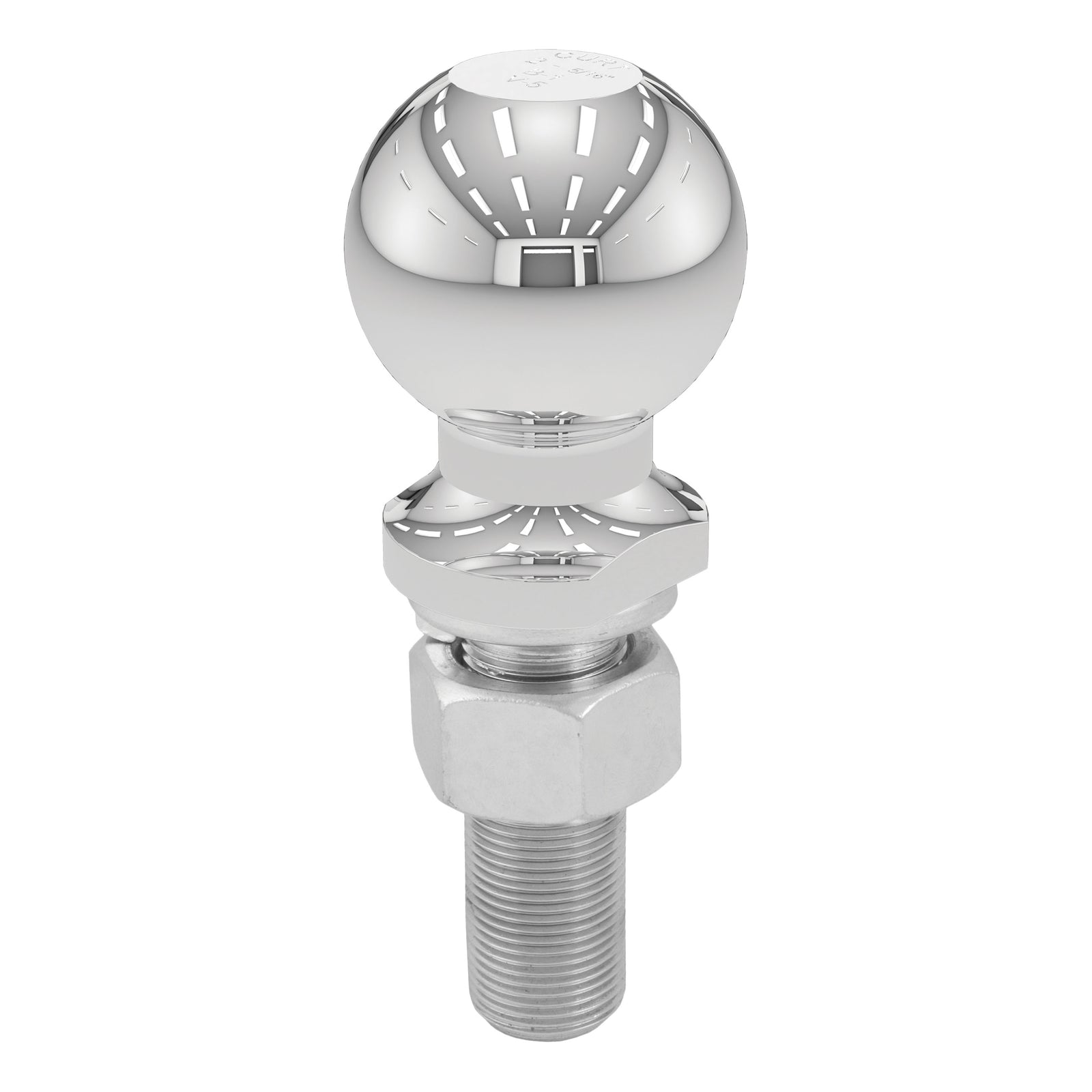 CURT 40021 Chrome Trailer Hitch Ball, 6,000 lbs, 2-5/16-Inch Diameter, 1 x 3-Inch Shank