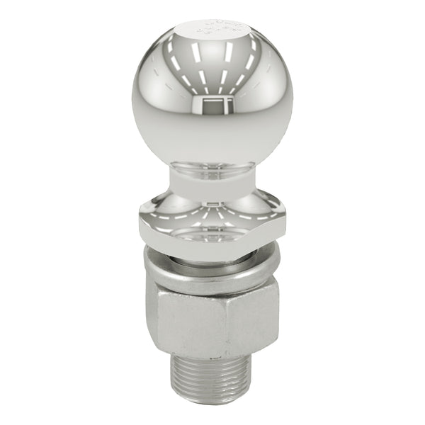 CURT 40055 Stainless Steel Trailer Hitch Ball, 15,000 lbs, 2-5/16-Inch Diameter, 1-1/4 x 2-5/8-Inch Shank