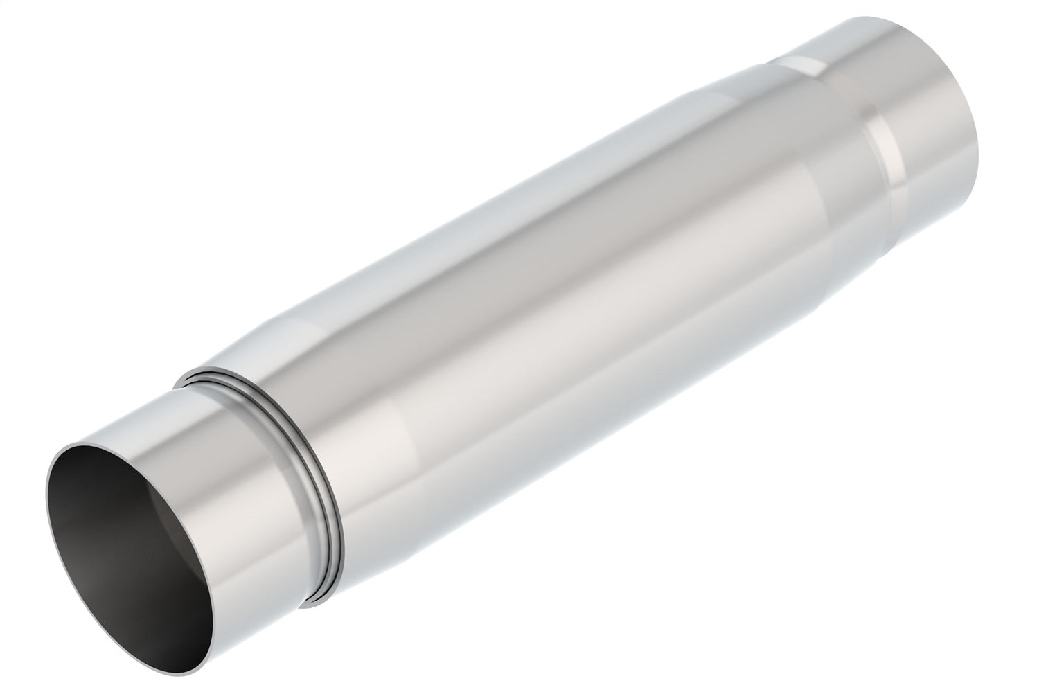Borla CrateMuffler Resonator Option 3in Center/Center 3.5in Round x 10in