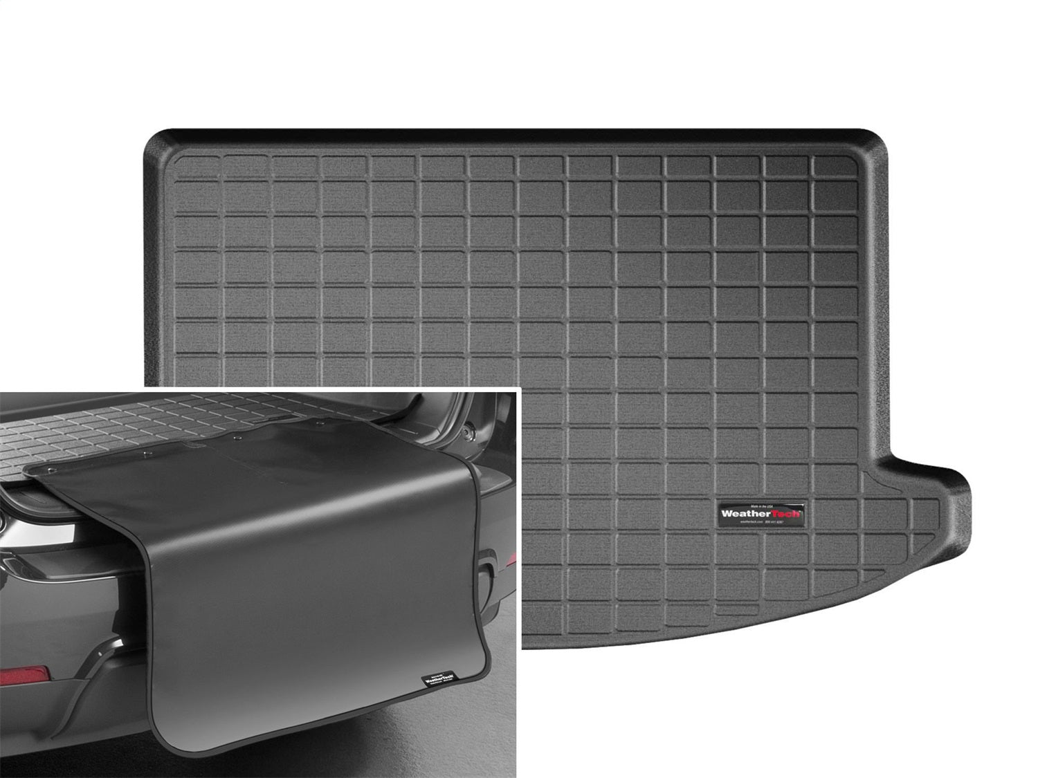Weathertech - Cargo Liner w/Bumper Protector - Black Behind 2nd Row Seating 17-24 Mini Cooper-Countryman - 401020SK