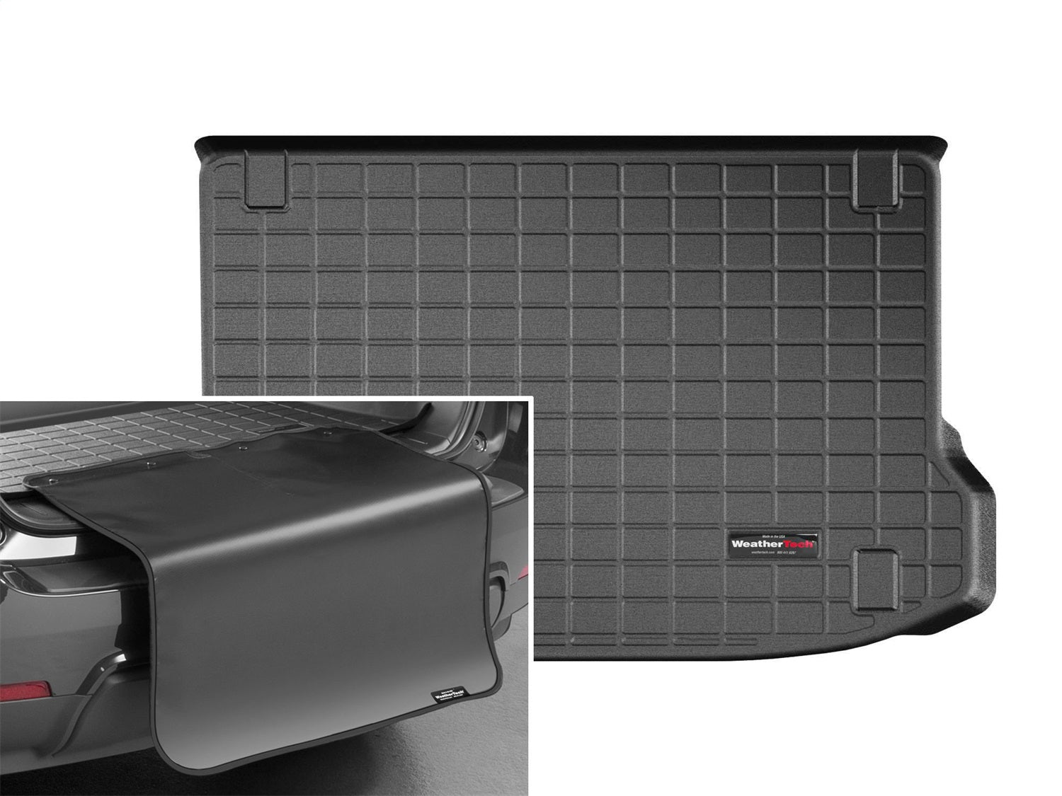 Weathertech - Cargo Liner w/Bumper Protector - Black Behind 2nd Row Seating 18-23 Hyundai Kona / 22 Hyundai Kona-N - 401