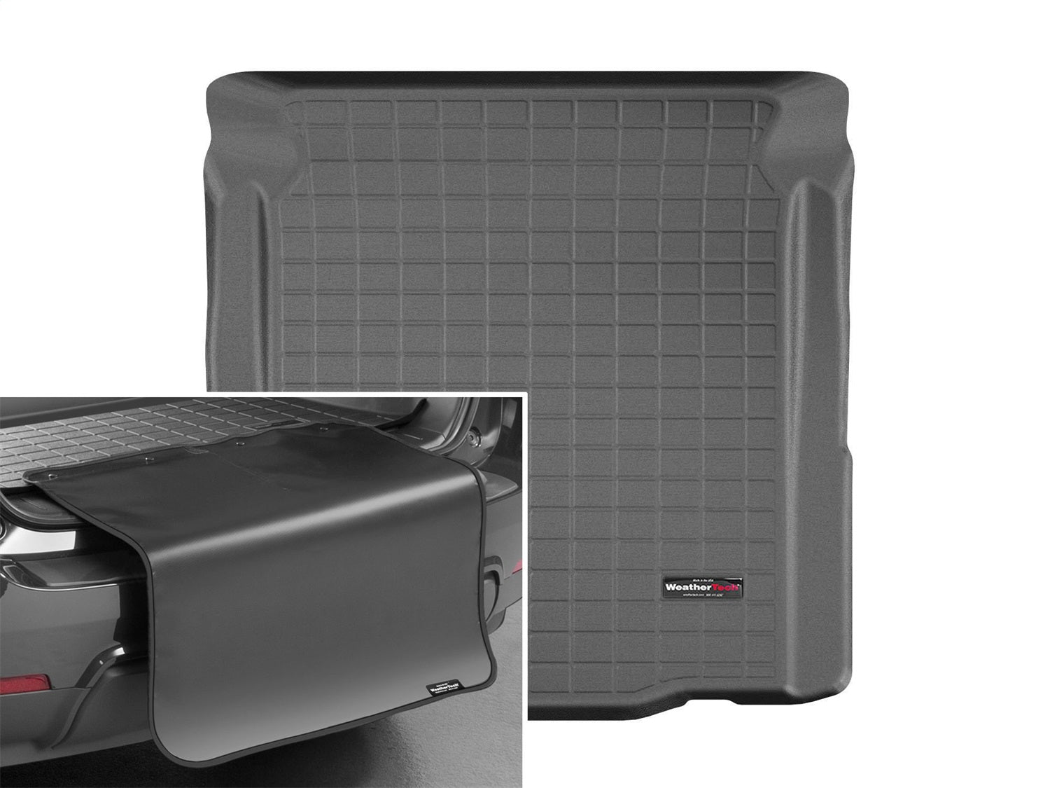 Weathertech - Cargo Liner w/Bumper Protector - Black 19-25 BMW 3-Series / 21-25 BMW M3 / 23 BMW M4 - 401261SK