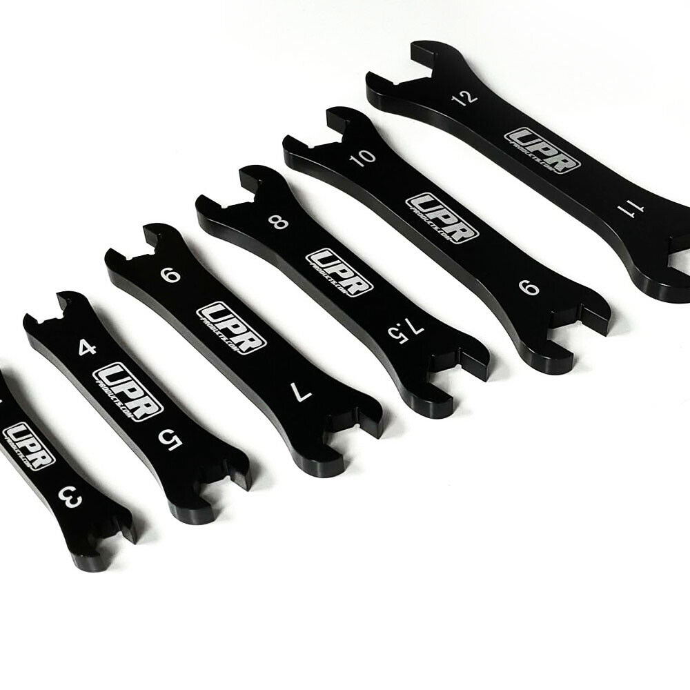 UPR - 7075 Billet Aluminum Black Phantom 6pc AN Wrench Set - 4016-07 by UPR Products - angle view