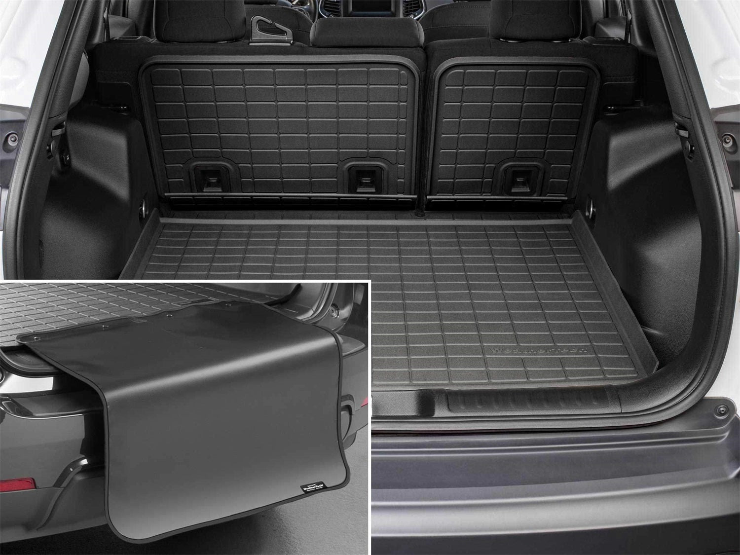 Weathertech - SeatBack Cargo Liner HP w/Bumper Protector - Black Behind 3rd Row Seating 21-26 Cadillac Escalade / 22-26 