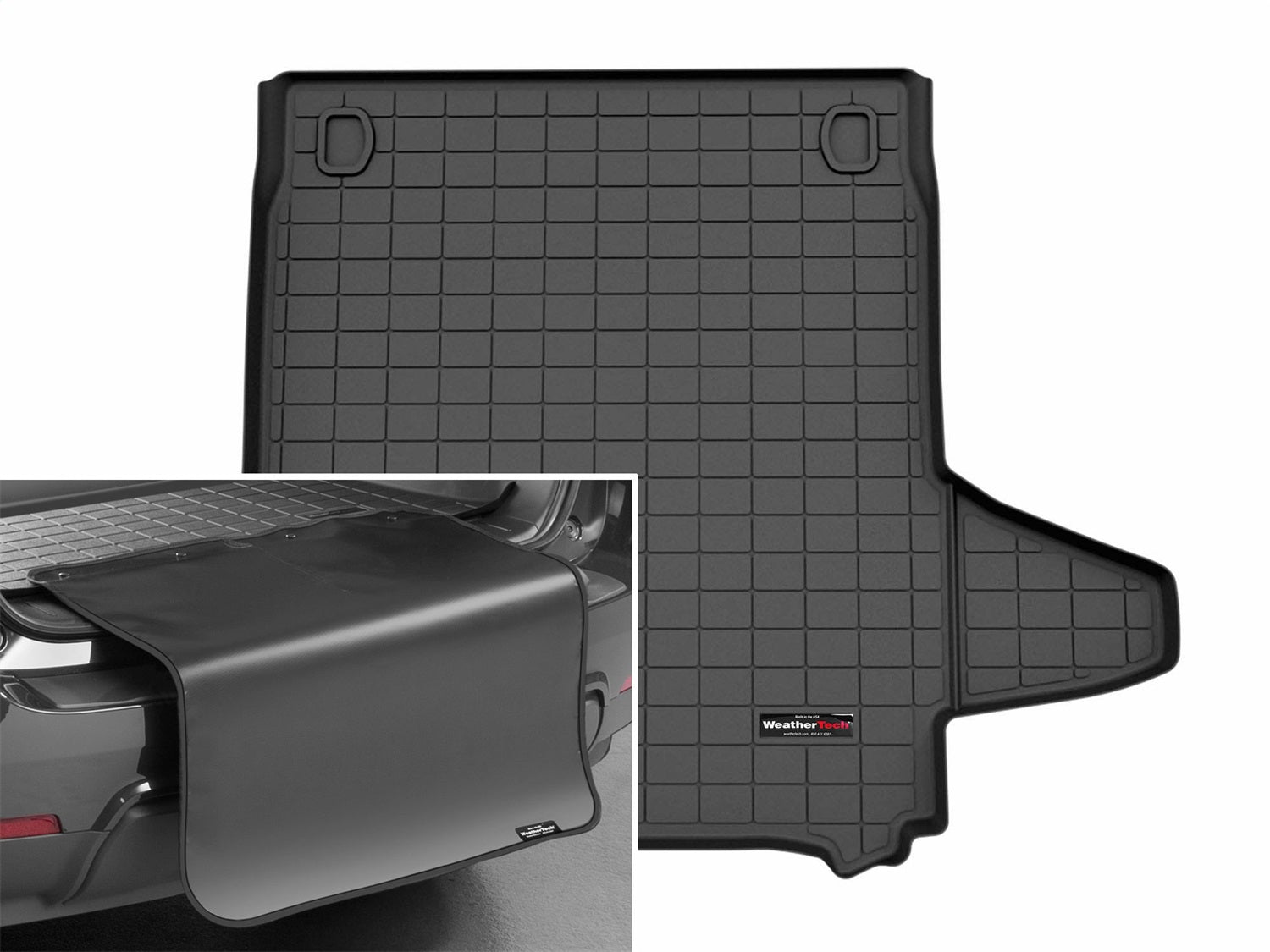 Weathertech - Cargo Liner w/Bumper Protector - Black Behind 2nd Row Seating 25-26 Porsche Panamera - 401853SK
