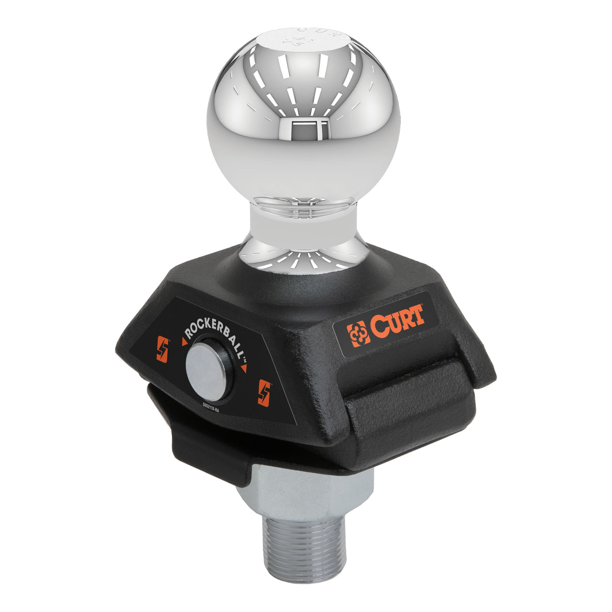 CURT 40248 RockerBall Cushion Hitch Trailer Ball 7,500 lbs, 2-5/16-Inch Diameter, 1-Inch Shank