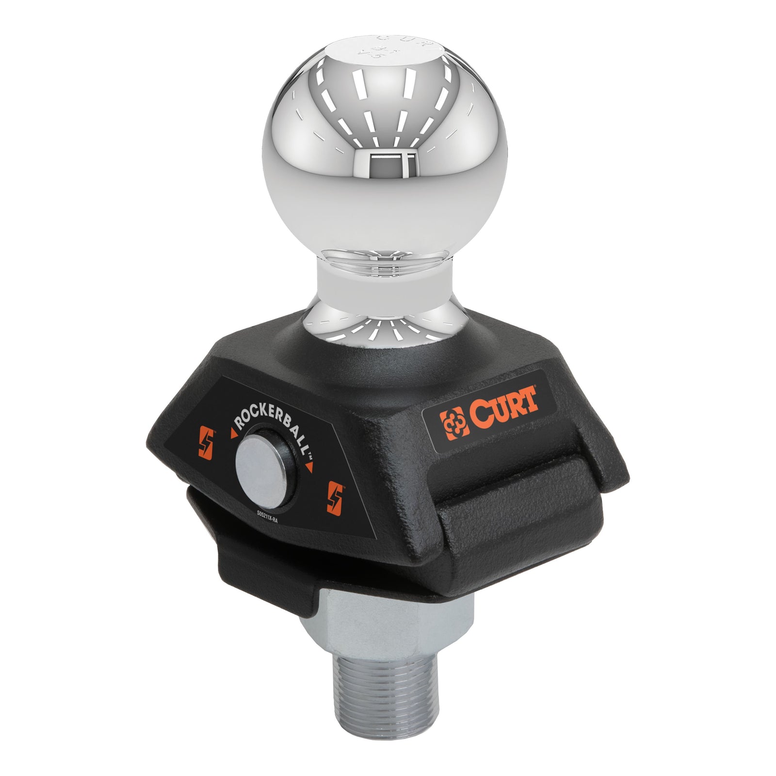 CURT 40248 RockerBall Cushion Hitch Trailer Ball 7,500 lbs, 2-5/16-Inch Diameter, 1-Inch Shank