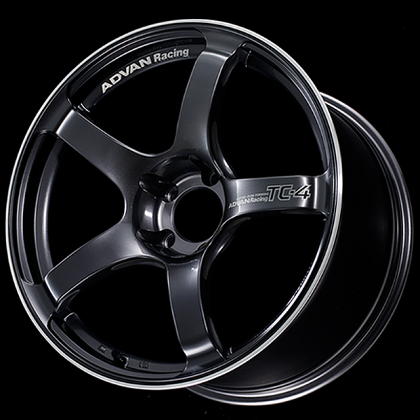 Advan TC4 18x9 +35 5-114.3 Racing Gunmetallic and Ring Wheel - YAD8I35EBGR by Advan