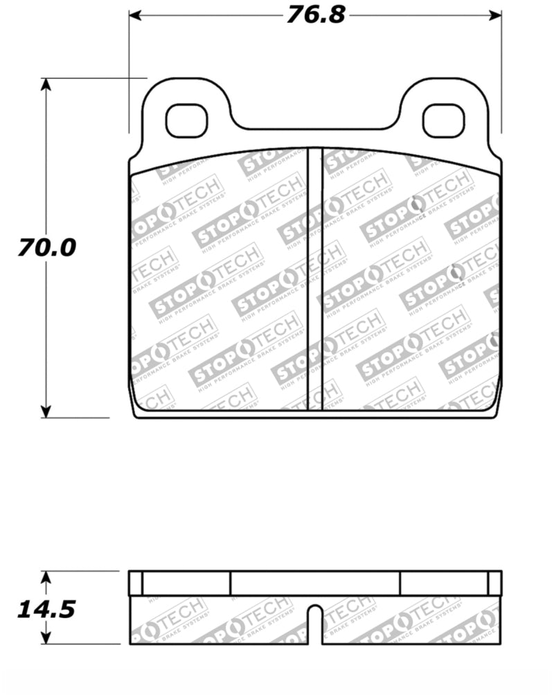 StopTech Performance 75-95 Alfa Romeo 2000 Spider/Graduate/Veloce Front Brake Pads - 309.00450
