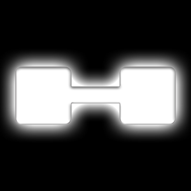 ORACLE Lighting Universal Illuminated LED Letter Badges - Matte Wht Surface Finish - H SEE WARRANTY - 3140-H-001