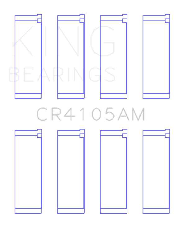 King Mazda FS-DE L4/FP L4/FS L4  DOHC 16 Valve  (Size STD) Rod Bearing Set - CR4105AM