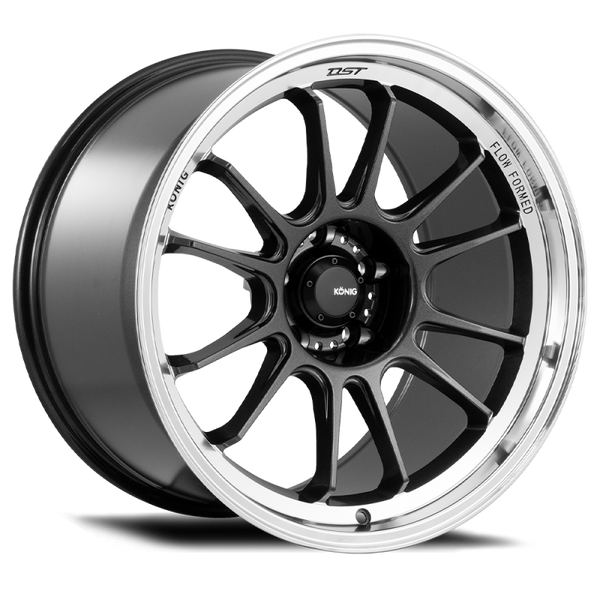 Konig Hypergram 16x8 5x114.3 ET38 Metallic Carbon w/ Machined Lip - HG86514386 by Konig