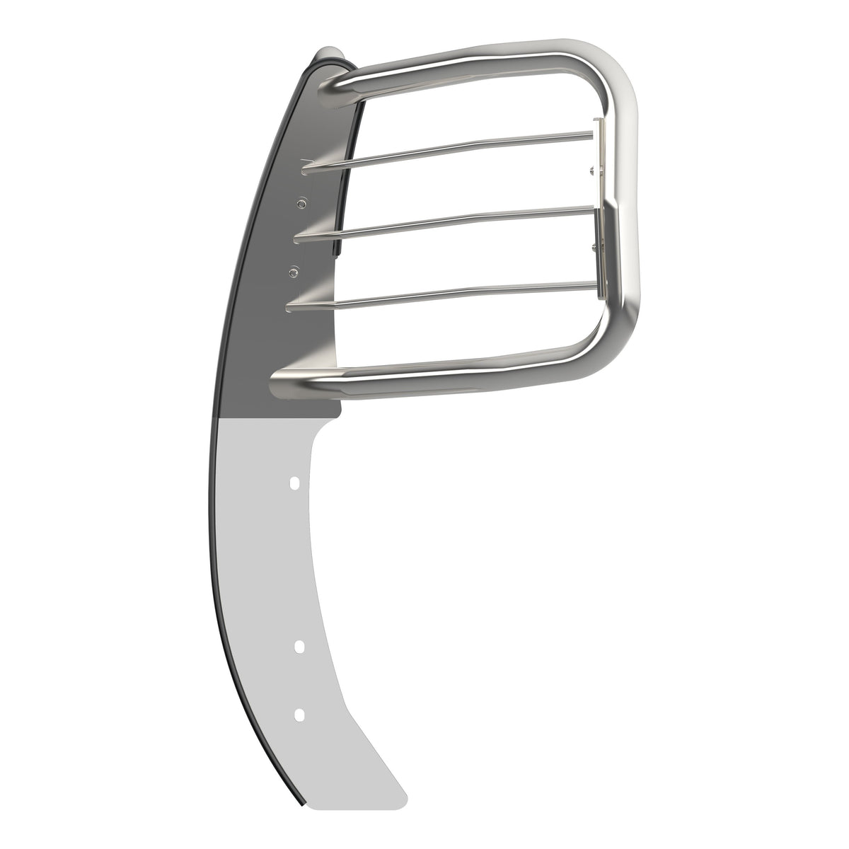 ARIES 4091-2 1-1/2-Inch Polished Stainless Steel Grille Guard, No-Drill, Select Chevrolet Silverado 1500