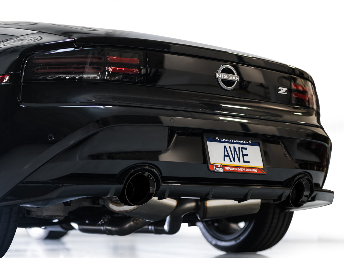 AWE 2023 Nissan Z RZ34 RWD Track Edition Catback Exhaust System w/ Diamond Black Tips - 3020-33400