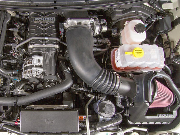 ROUSH 2011-2014 Ford F-150 6.2L V8 525HP Phase 1 Calibrated Supercharger Kit - 421246 for 2011-2014 Ford F 150 - front view
