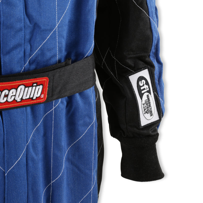 RaceQuip Blue Chevron-5 Suit SFI-5 - Medium - 91609239RQP