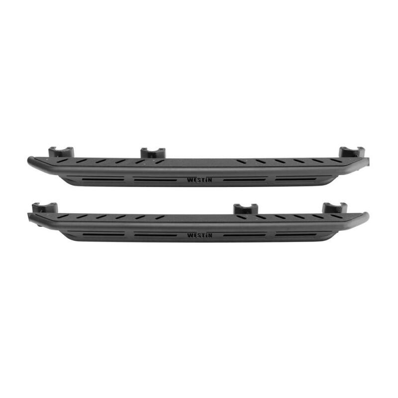 Westin/Snyper 2018+ Jeep Wrangler JL Unlimited 4DR Triple Tube Rock Rail Steps - Textured Black - 42-6025