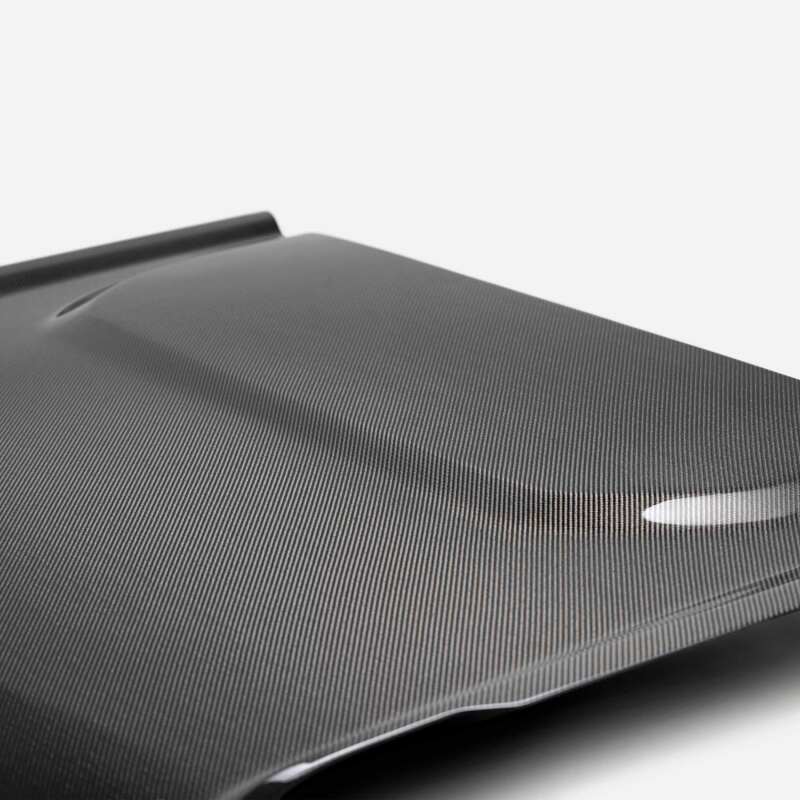 Anderson Composites 21-22 Ford Bronco 2DR/4DR Type-OE Carbon Fiber Hood - AC-HD21FDBR-OE by Anderson Composites - angle view